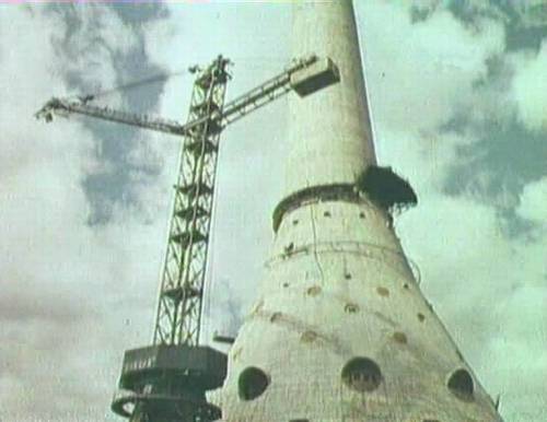 Останкинская башня. 1963-65 г.г.